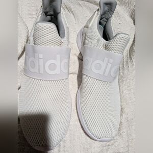 ADIDAS Men's 'Lite Racer Adapt' Running Sneakers White 7.5 Slip-On Cloud